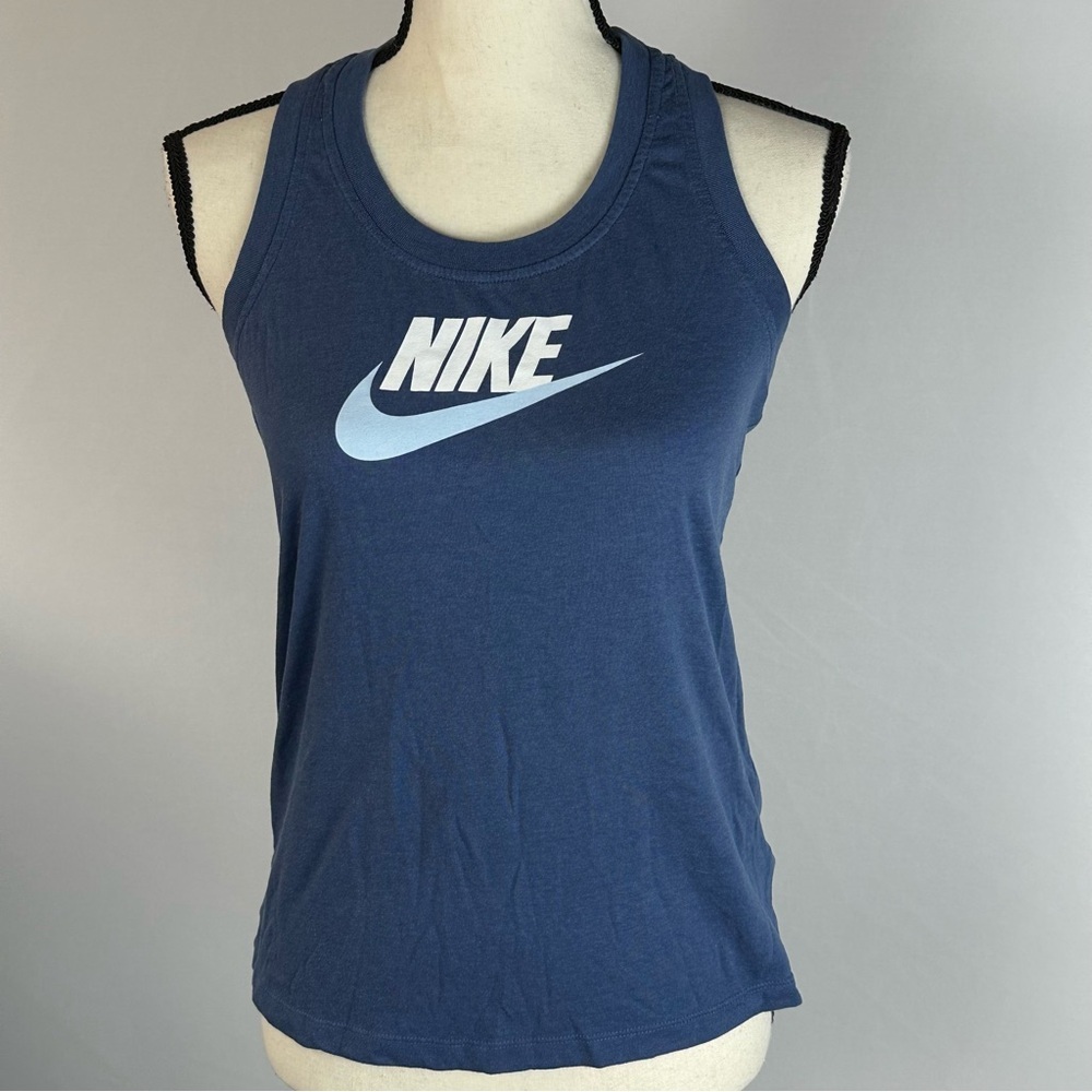 NIKE SPORT The Nike Tee tank top blue - size XS